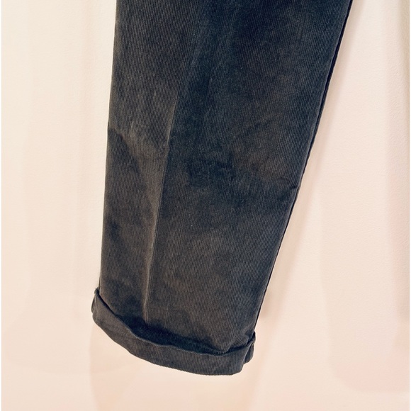 🌟2xHP🌟Dockers Dark Green Plush Corduroys Pleated Cuffed Relaxed Fit 36 x 32 - Picture 8 of 8